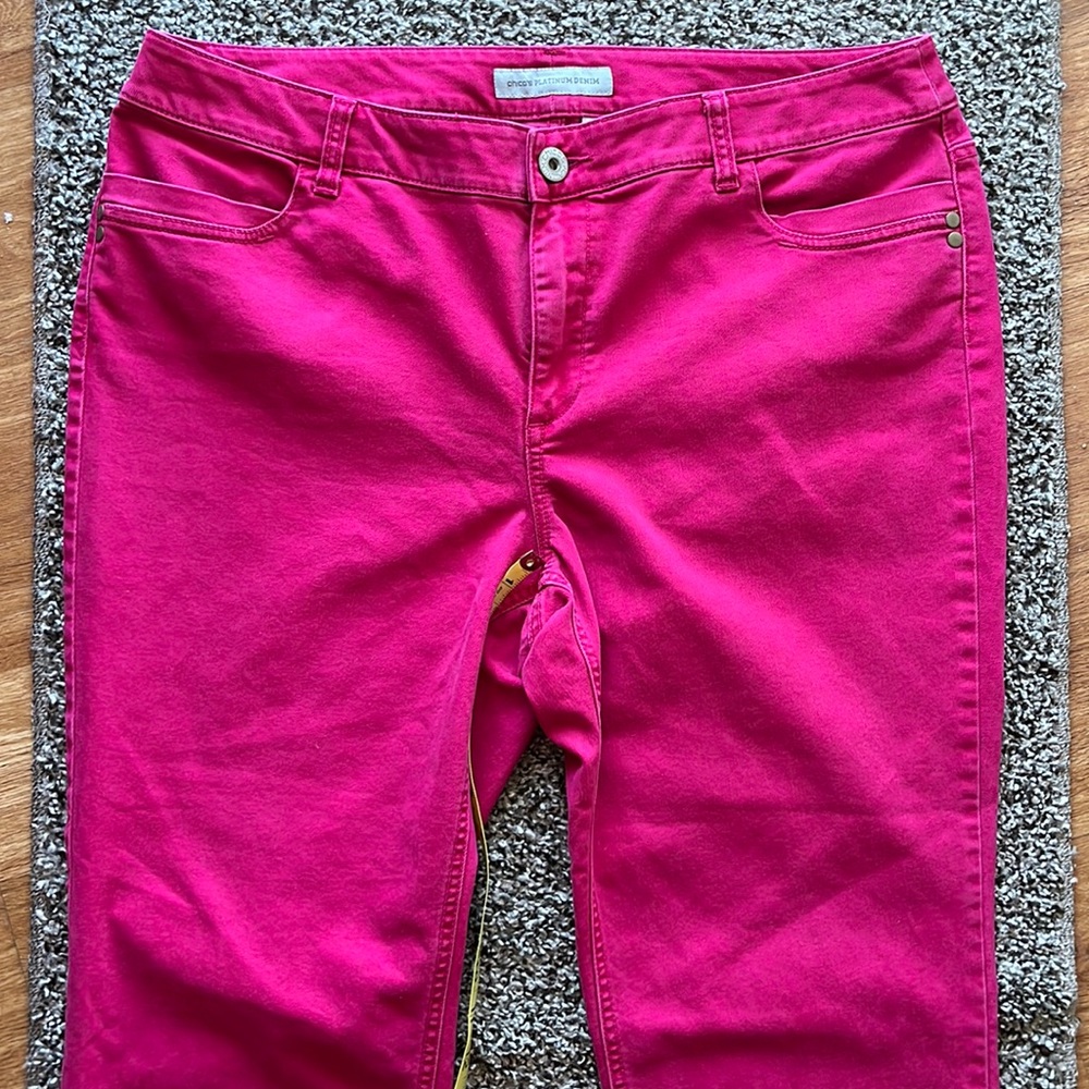 Chico’s 3 Platinum Denim crop jeans